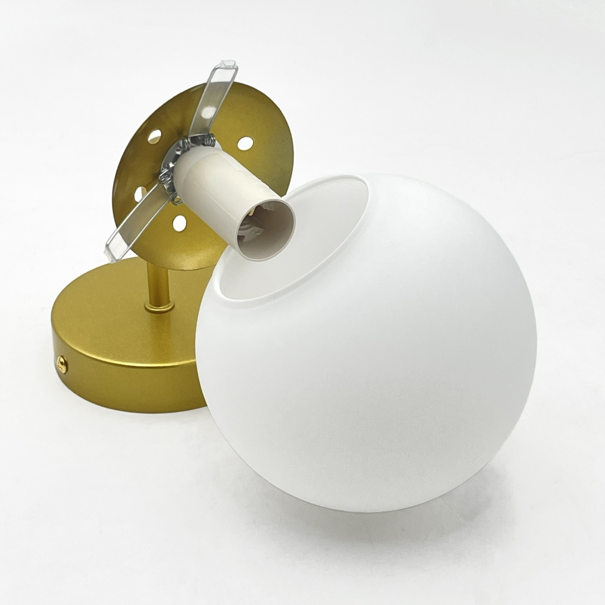Brilagi - Aplique de parede MALIVA 1xE14/15W/230V dourado/branco