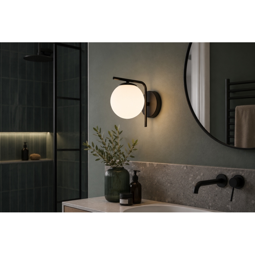 Brilagi - Aplique de parede MILO 1xE27/60W/230V preto