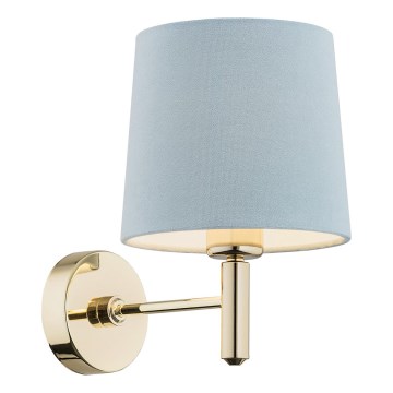 Brilagi - Aplique de parede MONTE 1xE27/15W/230V azul/dourado
