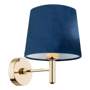 Brilagi - Aplique de parede MONTE 1xE27/15W/230V azul/dourado