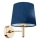Brilagi - Aplique de parede MONTE 1xE27/15W/230V azul/dourado