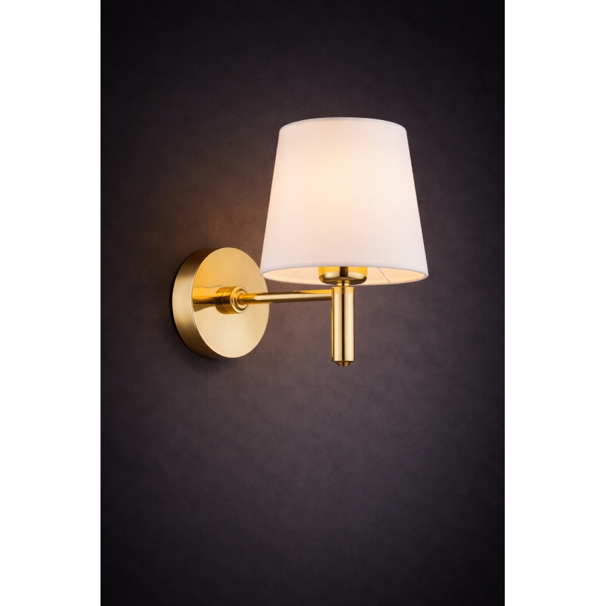 Brilagi - Aplique de parede MONTE 1xE27/15W/230V creme/dourado