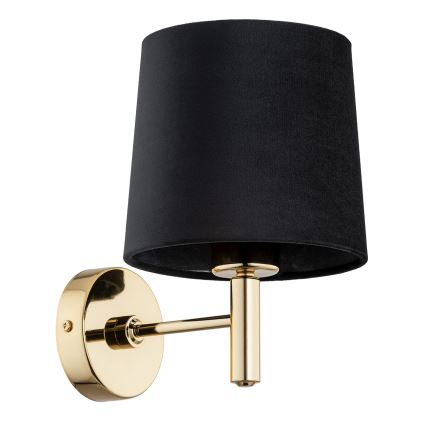 Brilagi - Aplique de parede MONTE 1xE27/15W/230V preto/dourado
