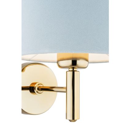 Brilagi - Aplique de parede MONTE 1xE27/60W/230V azul/dourado