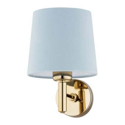 Brilagi - Aplique de parede MONTE 1xE27/60W/230V azul/dourado
