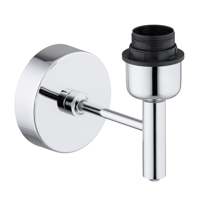 Brilagi - Aplique de parede MONTE 1xE27/60W/230V bege/cromado brilhante