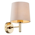 Brilagi - Aplique de parede MONTE 1xE27/60W/230V bege/dourado