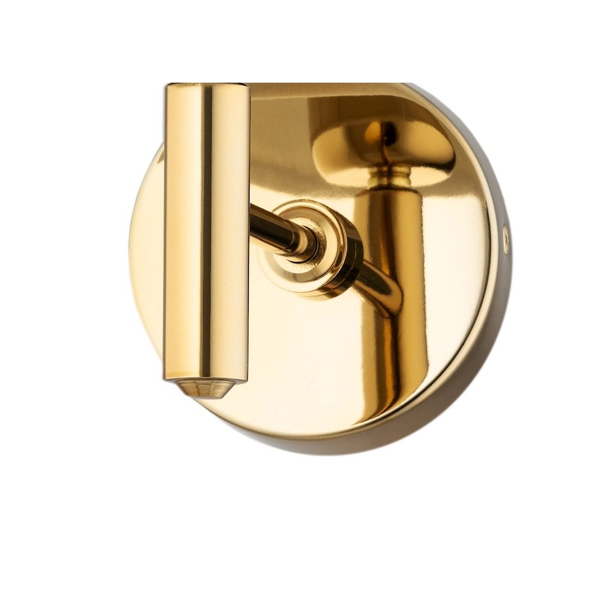 Brilagi - Aplique de parede MONTE 1xE27/60W/230V bege/dourado