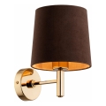 Brilagi - Aplique de parede MONTE 1xE27/60W/230V castanho/dourado