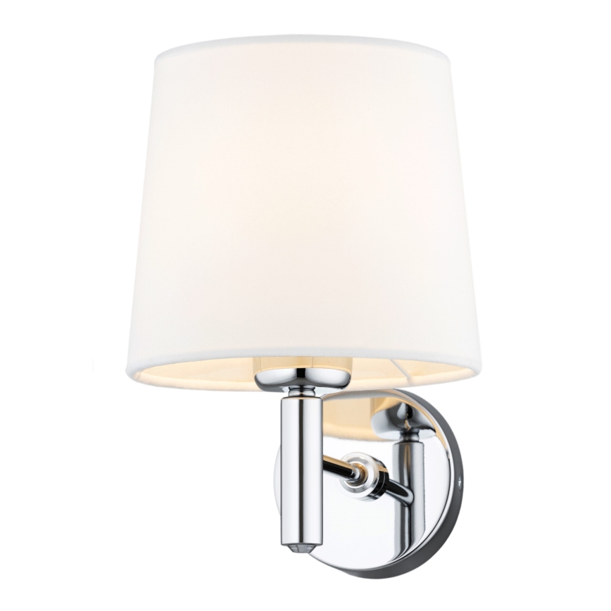 Brilagi - Aplique de parede MONTE 1xE27/60W/230V creme/cromado brilhante
