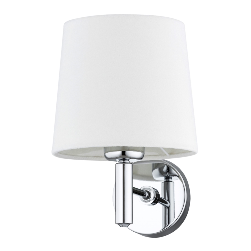 Brilagi - Aplique de parede MONTE 1xE27/60W/230V creme/cromado brilhante