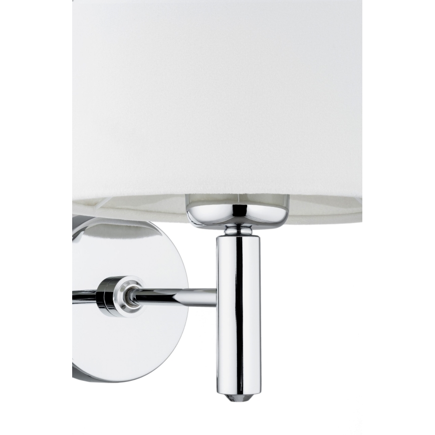 Brilagi - Aplique de parede MONTE 1xE27/60W/230V creme/cromado brilhante
