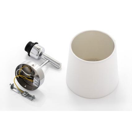 Brilagi - Aplique de parede MONTE 1xE27/60W/230V creme/cromado brilhante