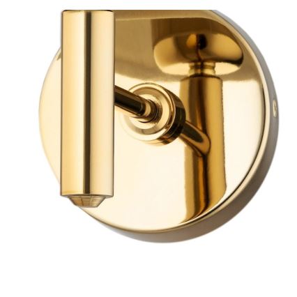 Brilagi - Aplique de parede MONTE 1xE27/60W/230V preto/dourado