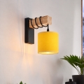 BRILAGI - Aplique de parede NUBILA 1xE27/60W/230V castanho/preto/amarelo