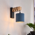 BRILAGI - Aplique de parede NUBILA 1xE27/60W/230V castanho/preto/azul escuro
