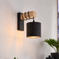BRILAGI - Aplique de parede NUBILA 1xE27/60W/230V castanho/preto