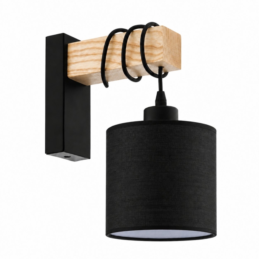 BRILAGI - Aplique de parede NUBILA 1xE27/60W/230V castanho/preto