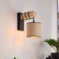 BRILAGI - Aplique de parede NUBILA 1xE27/60W/230V castanho/preto