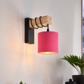 BRILAGI - Aplique de parede NUBILA 1xE27/60W/230V castanho/preto/rosa