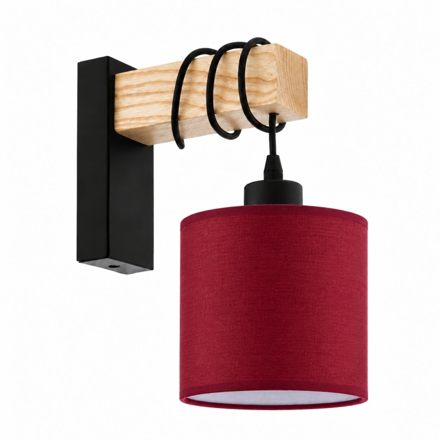 BRILAGI - Aplique de parede NUBILA 1xE27/60W/230V castanho/preto/vermelho pompeiano