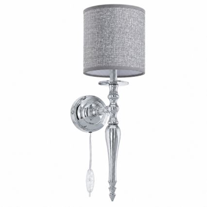 BRILAGI - Aplique de parede NUBILA 1xE27/60W/230V cromado brilhante/cinzento