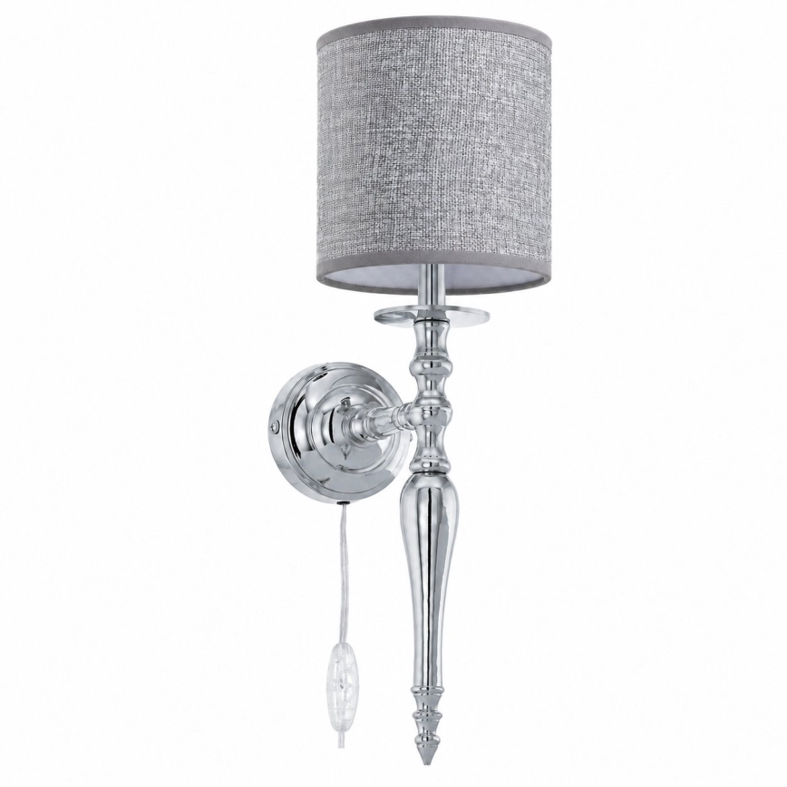 BRILAGI - Aplique de parede NUBILA 1xE27/60W/230V cromado brilhante/cinzento