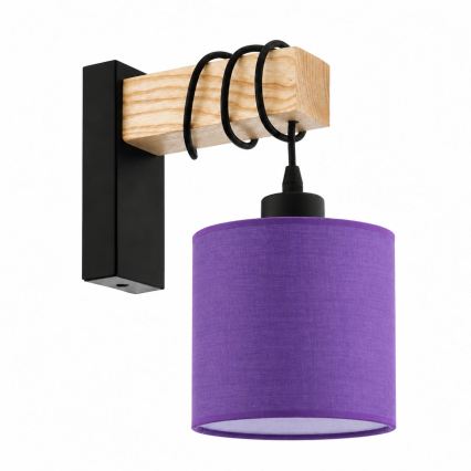 BRILAGI - Aplique de parede NUBILA 1xE27/60W/230V marrom/preto/roxo
