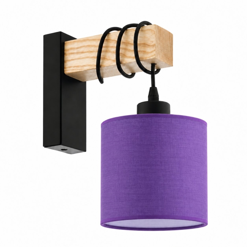 BRILAGI - Aplique de parede NUBILA 1xE27/60W/230V marrom/preto/roxo
