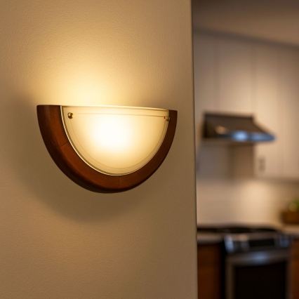 Brilagi - Aplique de parede ORBIS 1xE27/60W/230V 30 cm em pinho