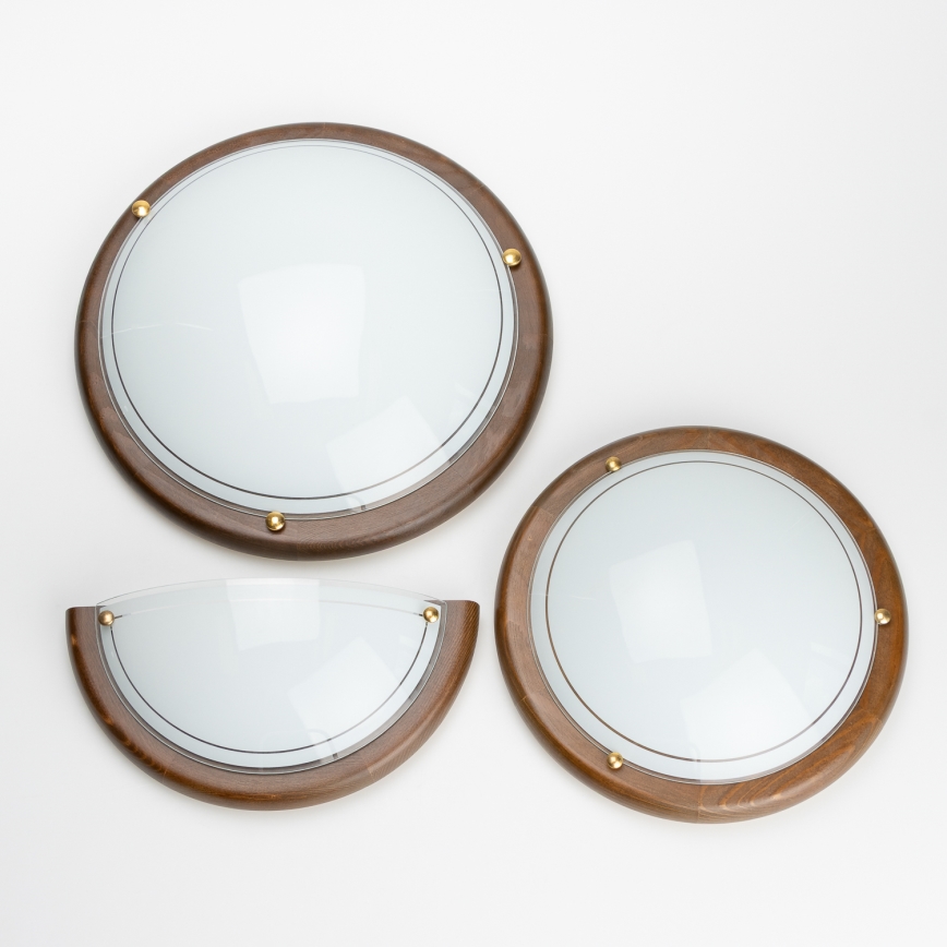 Brilagi - Aplique de parede ORBIS 1xE27/60W/230V 30 cm em pinho