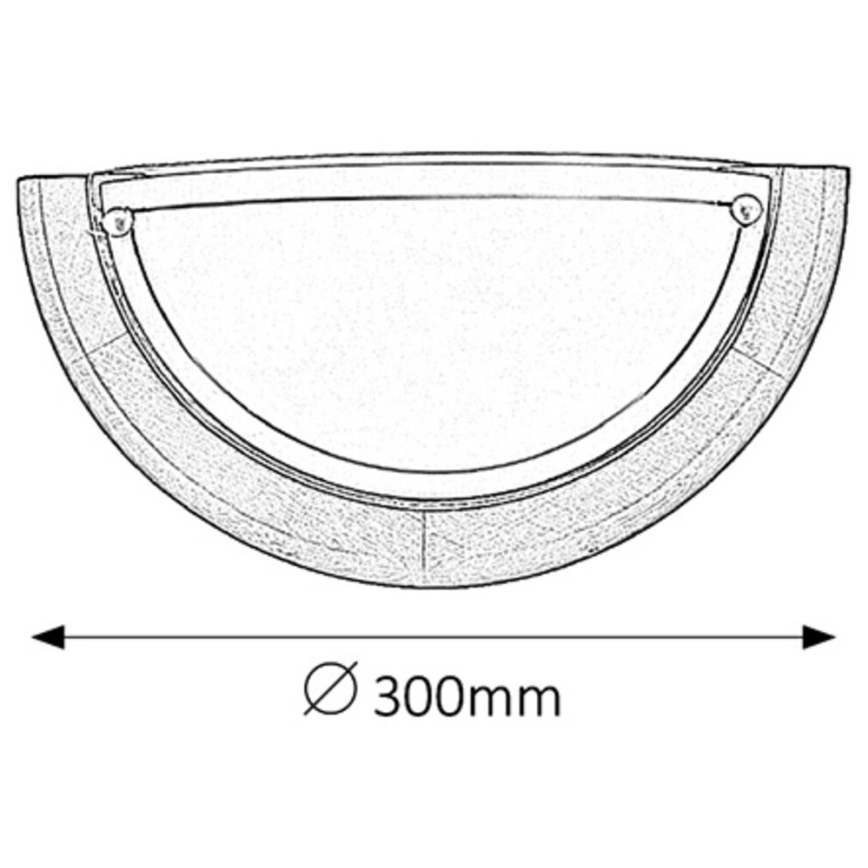 Brilagi - Aplique de parede ORBIS 1xE27/60W/230V 30 cm em pinho