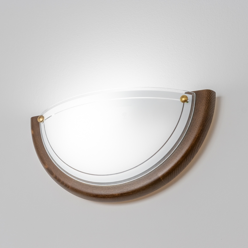 Brilagi - Aplique de parede ORBIS 1xE27/60W/230V 30 cm pinho/carvalho