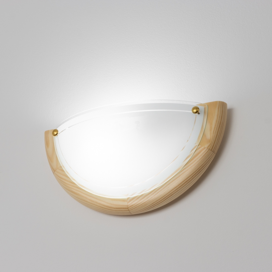 Brilagi - Aplique de parede ORBIS 1xE27/60W/230V 30 cm pinho