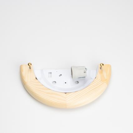 Brilagi - Aplique de parede ORBIS 1xE27/60W/230V 30 cm pinho