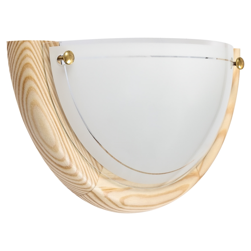 Brilagi - Aplique de parede ORBIS 1xE27/60W/230V 30 cm pinho