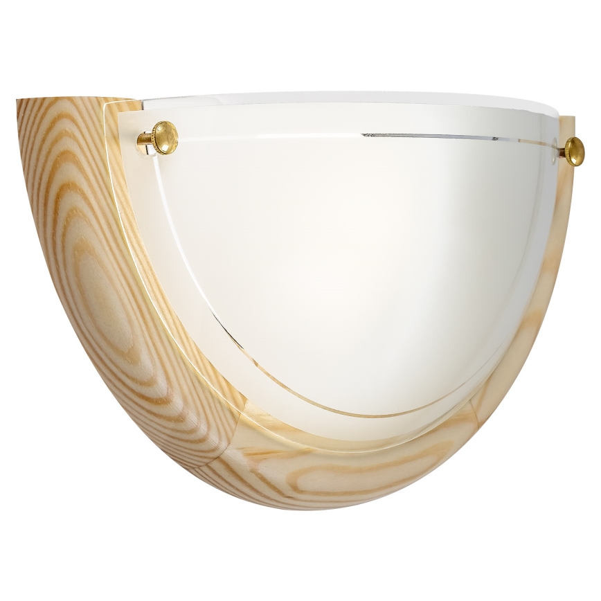 Brilagi - Aplique de parede ORBIS 1xE27/60W/230V 30 cm pinho