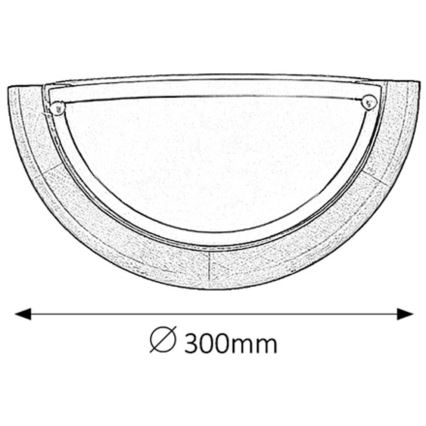 Brilagi - Aplique de parede ORBIS 1xE27/60W/230V 30 cm pinho