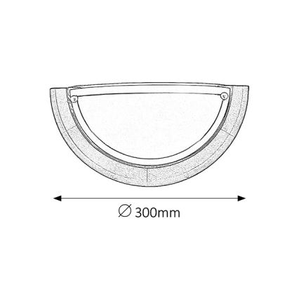Brilagi - Aplique de parede ORBIS 1xE27/60W/230V 30 cm pinho