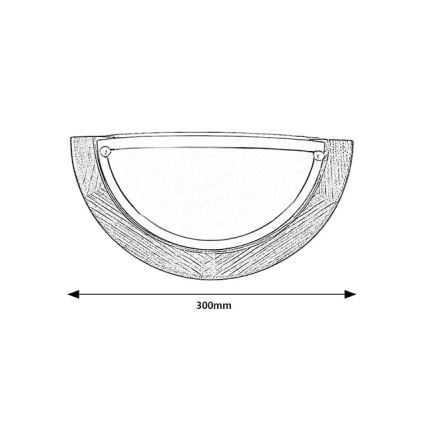 Brilagi - Aplique de parede ORBIS 1xE27/60W/230V 30 cm pinho