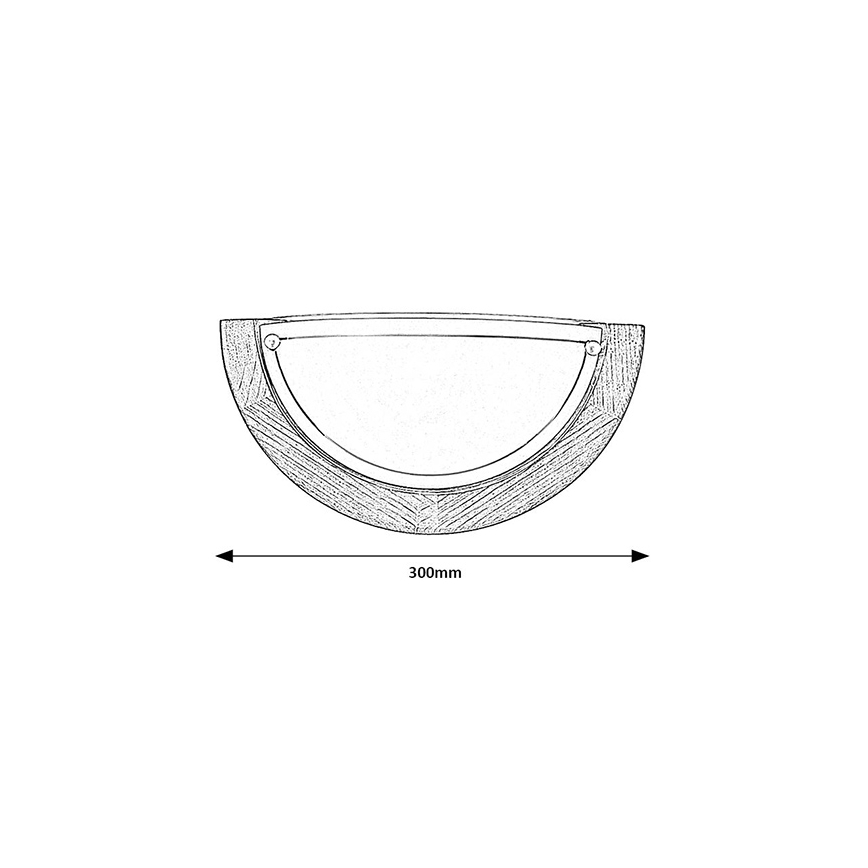 Brilagi - Aplique de parede ORBIS 1xE27/60W/230V 30 cm pinho