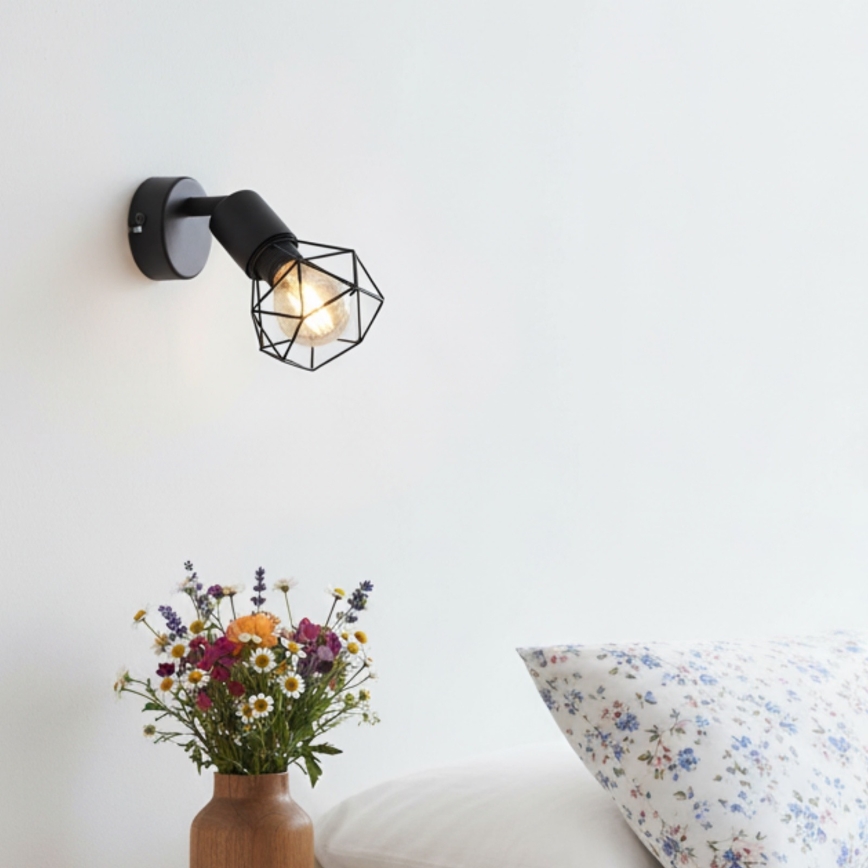 Brilagi - Aplique de parede orientável CAGE 1xE14/40W/230V