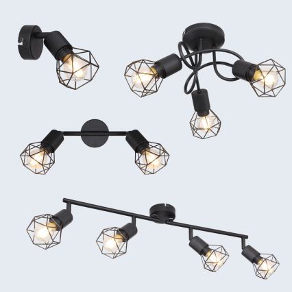 Brilagi - Aplique de parede orientável CAGE 1xE14/40W/230V