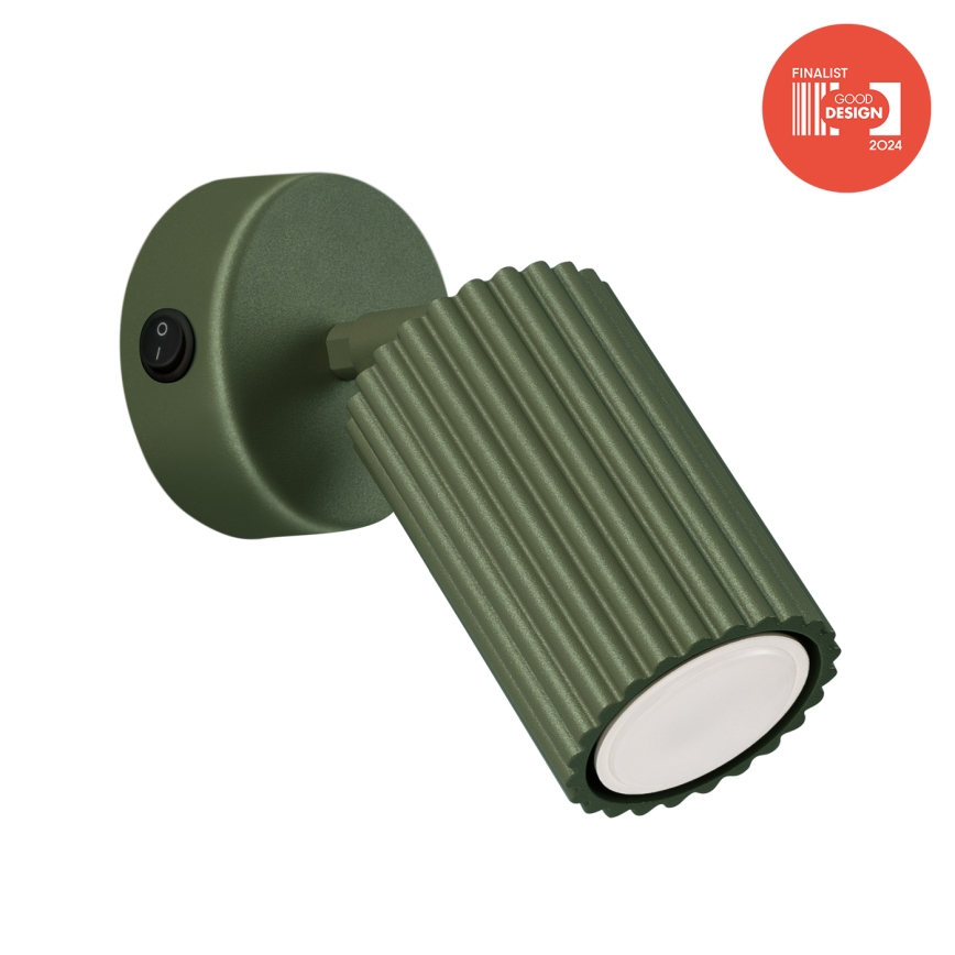 Brilagi - Aplique de parede orientável CRESTO 1xGU10/10W/230V verde