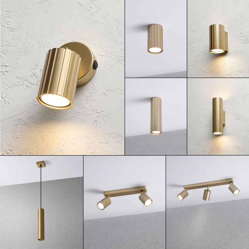 Brilagi - Aplique de parede orientável CRISPINA 1xGU10/10W/230V dourado