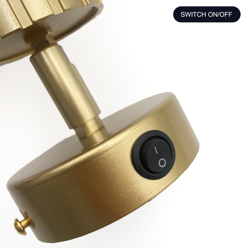 Brilagi - Aplique de parede orientável CRISPINA 1xGU10/10W/230V dourado