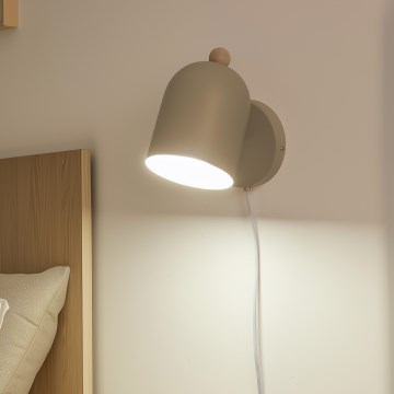 Brilagi - Aplique de parede orientável GALLION 1xE27/15W/230V bege