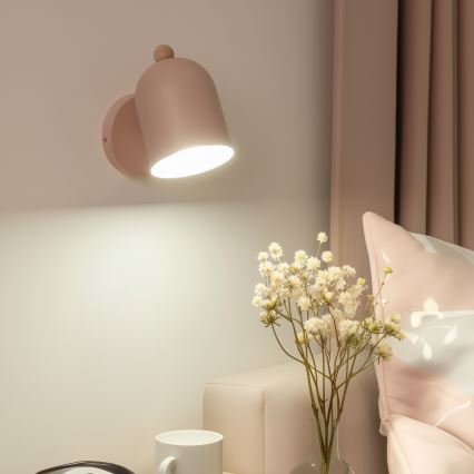 Brilagi - Aplique de parede orientável GALLION 1xE27/15W/230V, rosa