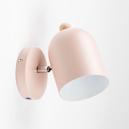 Brilagi - Aplique de parede orientável GALLION 1xE27/15W/230V, rosa