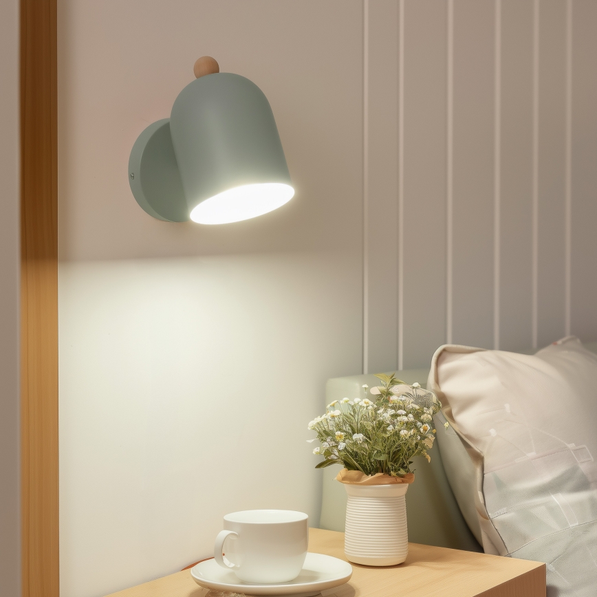 Brilagi - Aplique de parede orientável GALLION 1xE27/15W/230V verde